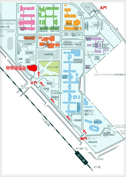 けやき会館経路図